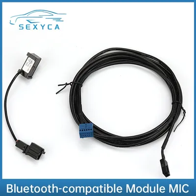 Bluetooth-compatible Wire Harness Cables Microphone MIC for VW with RNS315 RNS510 MFD3 CD Player MIB