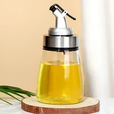 180ml Leak Proof Oil Glass Oil Bottle Kitchen Household Seasoning Bottle Can Vinegar Soy Sauce