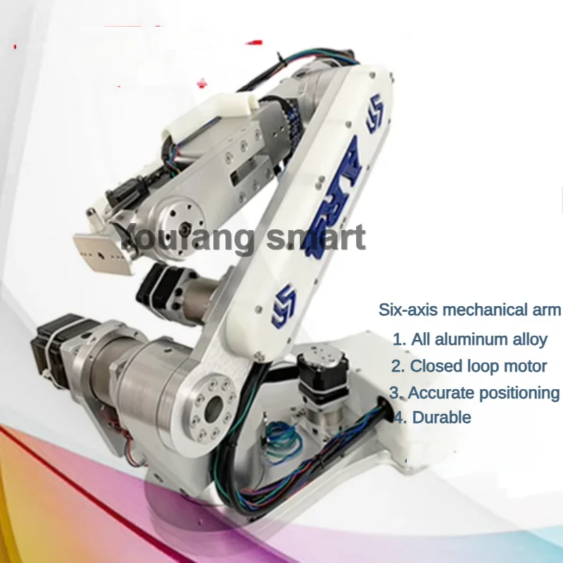 2 kg Last 6 Dof Stepping Roboterarmrahmen mit Schrittmotor Industrieller mechanischer Arm ohne Controller für AR4 AI Training Image