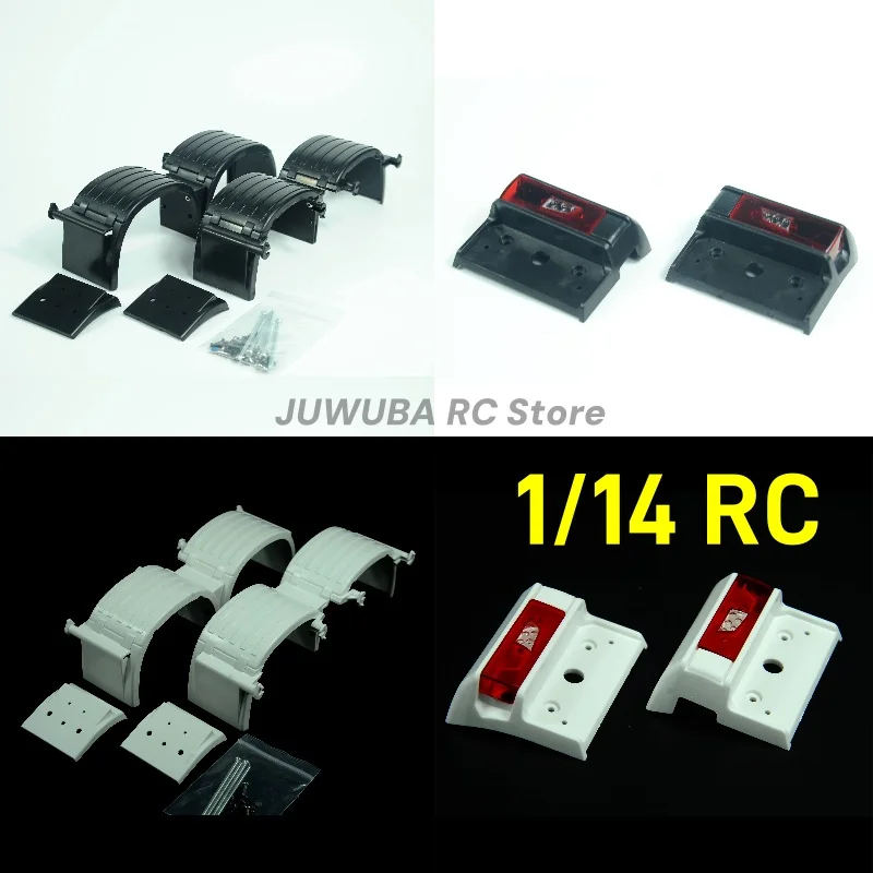 1/14 RC Spielzeug Lkw Kotflügel Rücklicht Kotflügel Für Tamiya 1 14 Rc Lkw 770S Arocs FH16 TGX RC Lkw Sattelauflieger Teile Zubehör