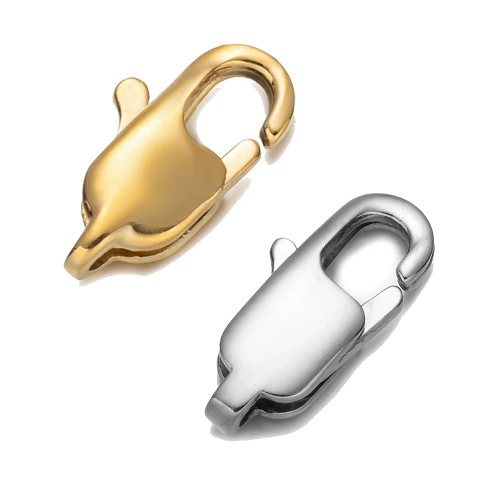 5pcs Stainless Steel Lobster Claw Clasps Closures Bracelet Connectors Clip for DIY Necklaces Bracelets Jewelry Making Supplies