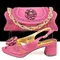 Queena Yan Fashion Style Peep-Toe Heels & Long Small Bag Set Nigerian Party Shoes and Bag –Comfortable Women's Shoes