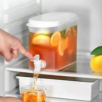 Fridge Drink Dispenser 3.5L/5L Large Capacity Cold Water Kettle with Faucet Iced Beverage Dispenser Refrigerator With faucet