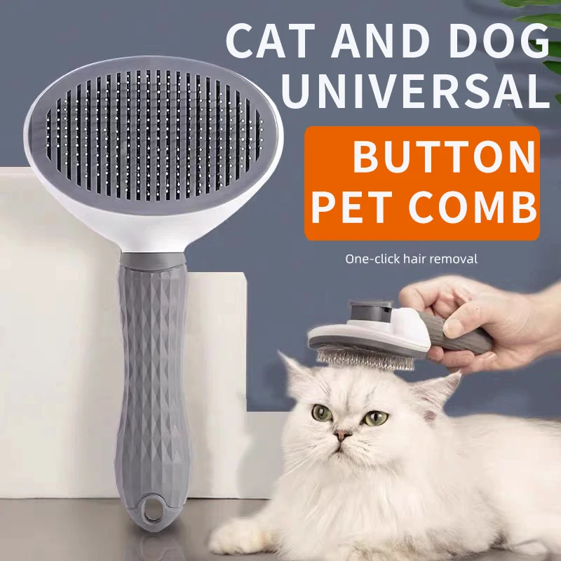 Haarkamm für Hunde – Haustier-Teddy-Haarkamm – Katzen-Knotenkamm – langes Haar, dünner Werkzeug für Katzen und Haustiere – universelles Haustier für Katzen und Hunde