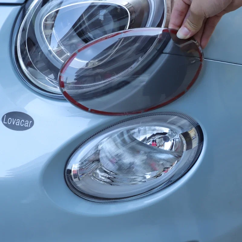 Für Fiat 2016 2010-2015 abs Bernstein Auto Lampen schirm Fernlicht Lampen dekorative Abdeckung Autozubehör