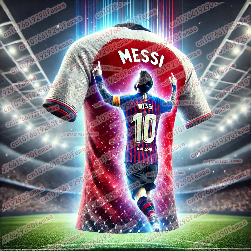 Sommer Neueste Messi Fashion Action Gedruckt Muster männer Fan Gedenk T-shirt Outdoor Schnell trocknend Bequeme Jersey Image