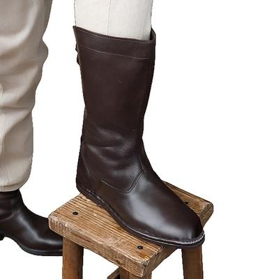 Vintage Mittelalterlich Renaissance Schuhe Stiefel Kniehohe Stiefel Ren Faire Pirat Wikinger Kreuzritter Herren Keltisch Seeräuber Halloween Maskerade Party Abend LARP Renaissance-Messe Erwachsene Image
