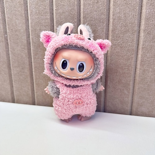 Kleidung für Labubu Outfit Dinosaurier Kleidung für Labubu Puppe Persönlichkeit niedliche Puppen Kleidung Zubehör (Keine Puppe) Weihnachtsgeschenk Image