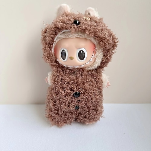 Kleidung für Labubu Outfit Dinosaurier Kleidung für Labubu Puppe Persönlichkeit niedliche Puppen Kleidung Zubehör (Keine Puppe) Weihnachtsgeschenk Image