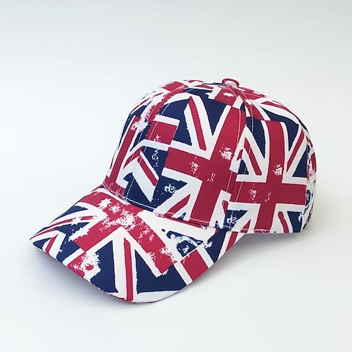 Herren Unisex Baseballkappe Sonnenhut Trucker-Kappe Weiß Rote Polyester Verstellbar Mode Unabhängigkeitstag Festival Grafik Amerikanische Flagge Sonnenschutz Bequem Lässig / Alltäglich Image