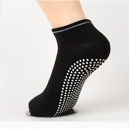 5 Paar Grip-Pilates-Socken, rutschfeste Yoga- und Ballettsocken mit Anti-Rutsch-Punkten, Sportsocken für Barre, Tanz, Training und Zuhause Image