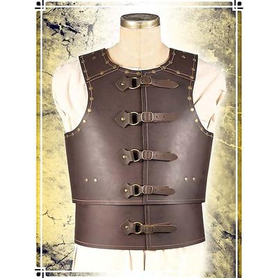 Retro Vintage Mittelalterlich Renaissance Rüstung Brustschutz Ren Faire Ritter Wikinger Herren Vikinger Halloween Karneval Maskerade Party Renaissance-Messe LARP Erwachsene Brustschutz Image