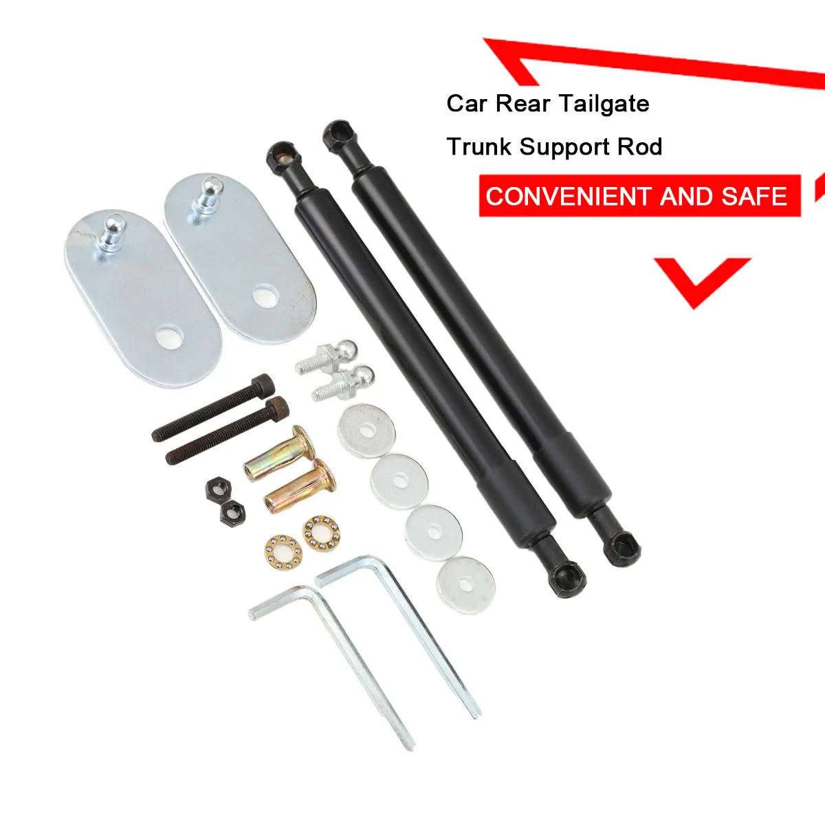 2 pezzi portellone posteriore supporto ascensore molla a gas ammortizzatori puntoni per Dodge Ram 1500 2500 3500 2002-2012 portellone supporto ammortizzatore