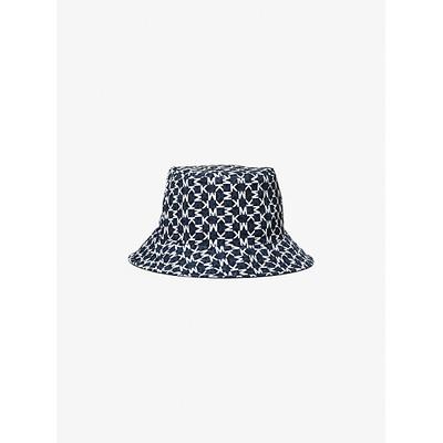 Michael Kors Graphic Logo Print Bucket Hat Blue One Size
