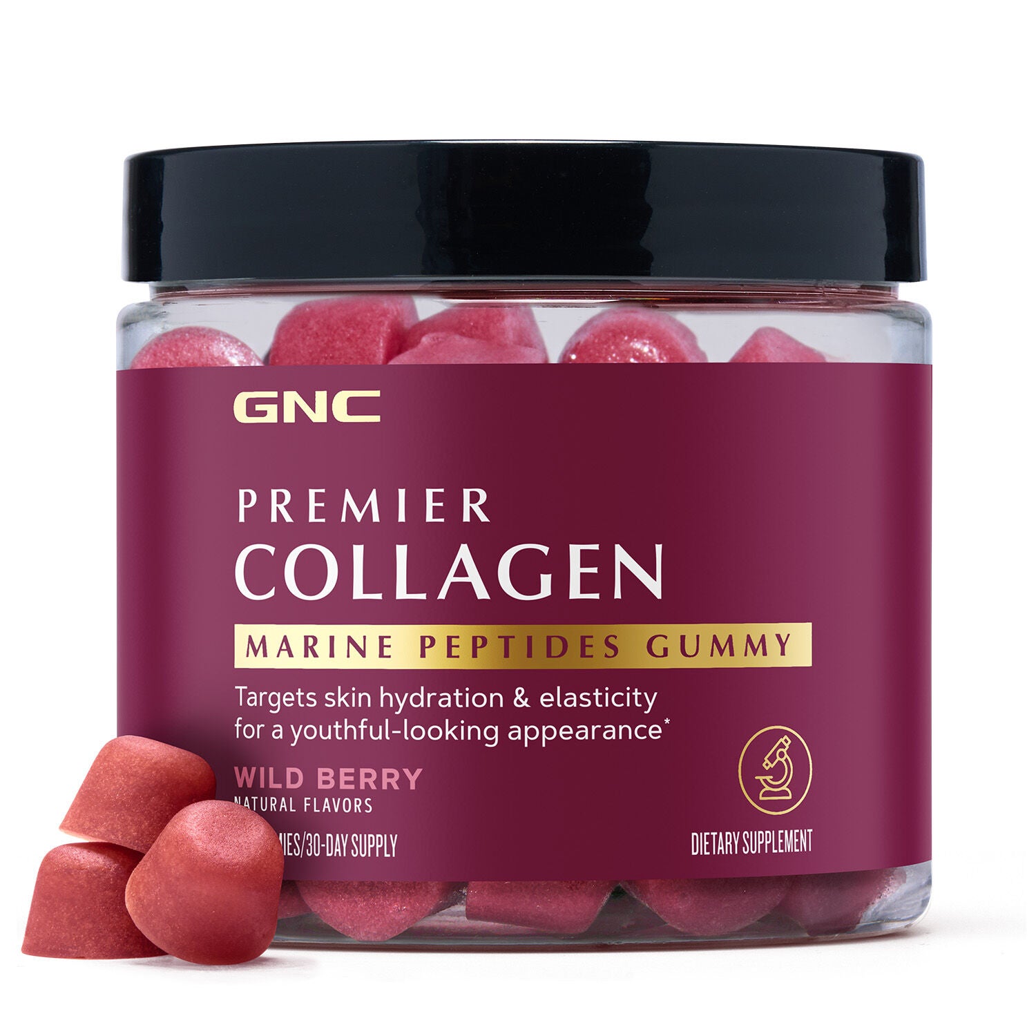 Premier Collagen Marine Peptides Gummy - Wild Berry 90 Gummies (30 Servings)