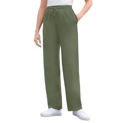 Plus Size Women's Better Fleece Sweatpant by Woman Within in Olive Green (Size 5X)