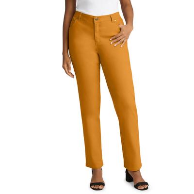 Plus Size Women's True Fit Stretch Denim Straight Leg Jean by Jessica London in Rich Gold (Size 26) Jeans