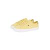Plateausneaker TOMMY HILFIGER "VULC CANVAS LACE UP SNEAKER", Damen, Gr. 41, gelb (vanille), Baumwolle, sportlich, Schuhe, Freizeitschuh, Halbschuh, Schnürschuh, in schmaler Form