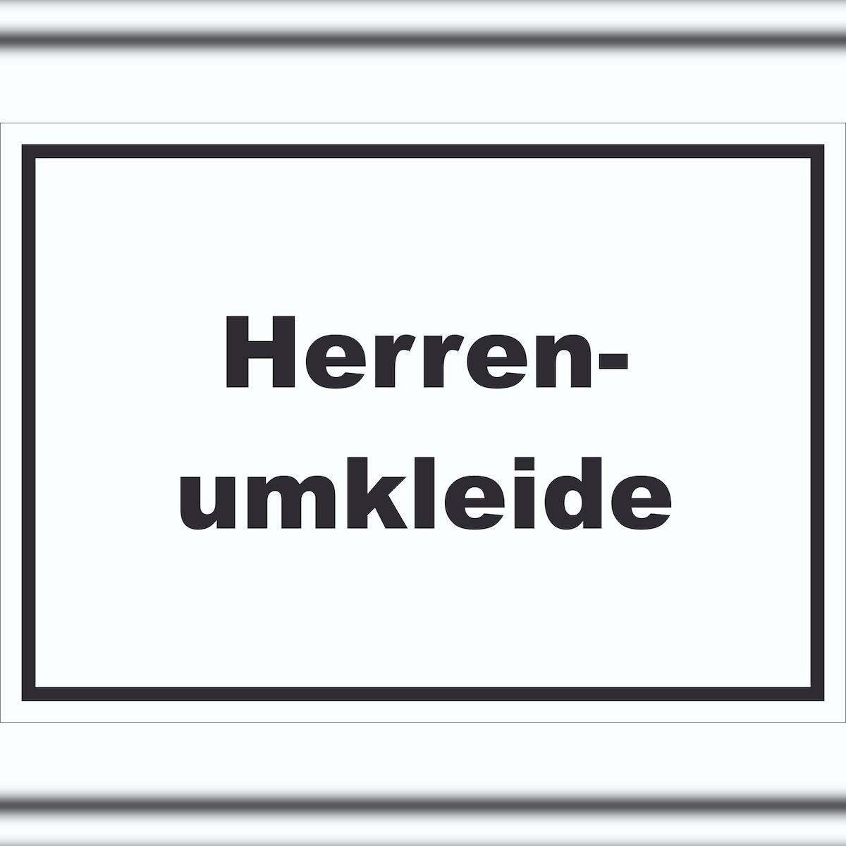 HB-Druck Herrenumkleide Schild mit Text waagerecht A2 (420x594mm) Image