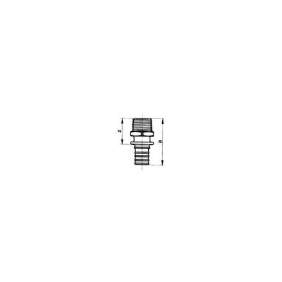 Bergang 17x2 auf R1/2' ag 12588171002 - Rehau Image