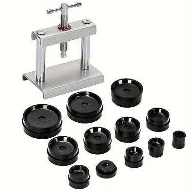 TEMU Professional Watch Press Set, Watch Back Case Closing Tool & Fitting Dies Watch Repairing Tool, Die Kit For Watchmaker, For Gifts Image