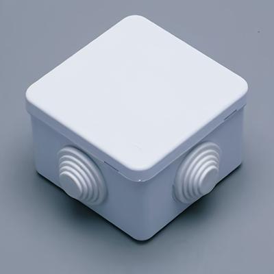 TEMU 1pc Abs Plastic Waterproof Junction Box With Distribution Box Wire Cable Dustproof Seal Box Outdoor Electrical Box Waterproof Image