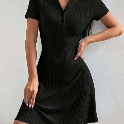 TEMU Directional Ribbed Dress Image