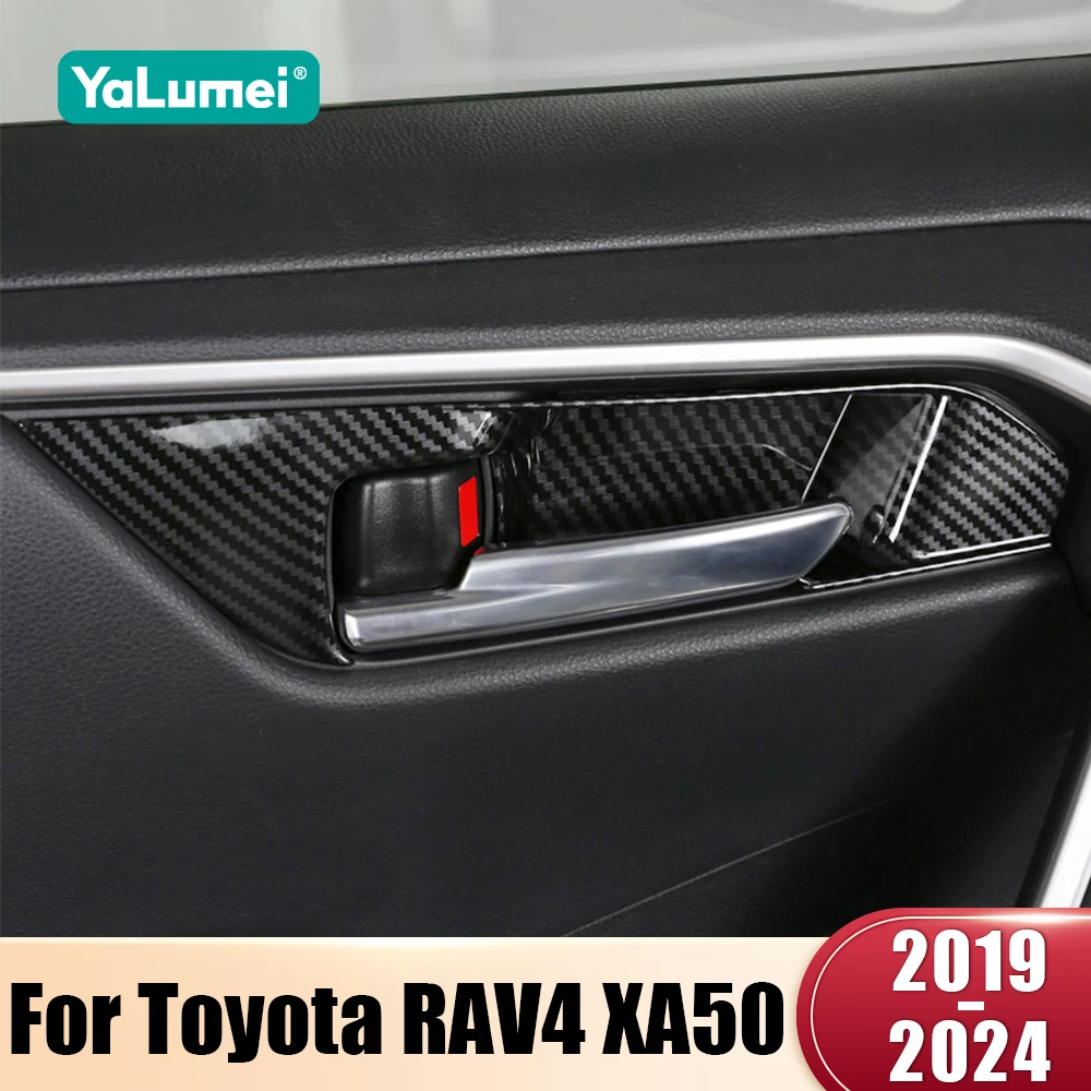 Für Toyota RAV4 XA50 2019 2020 2021 2022 2023 2024 RAV4 Hybrid ABS Auto Innen Türgriff Schüssel Rahmen dekoration Abdeckung Borte Image