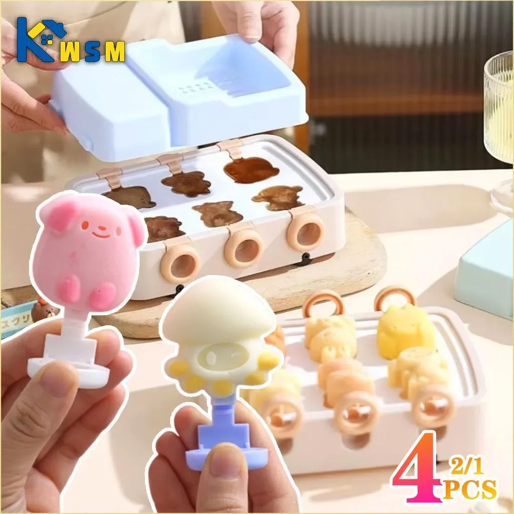 1/2/4PCS Kleine Boot Minivan Silikon Eis Form DIY Kinder Hausgemachte Eis Form Eis Eis gitter, Der Eis Box