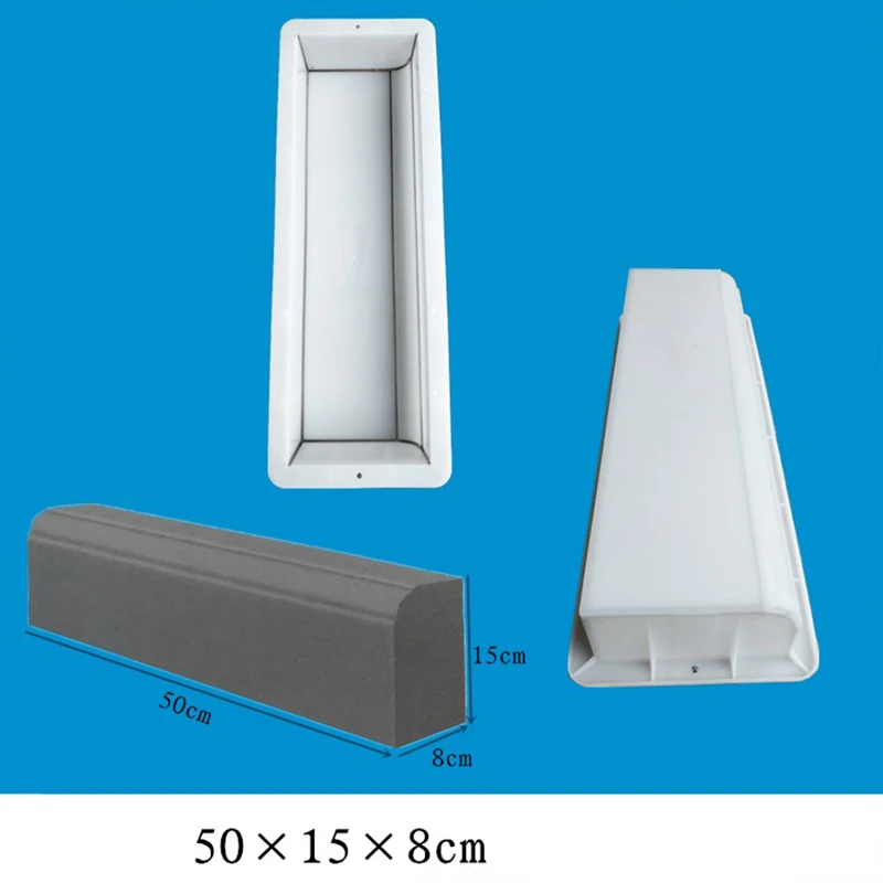 Roadedge Arc, Zementziegel, Kunststoffformstein, Straßenstein, 50 cm lange Linie Image