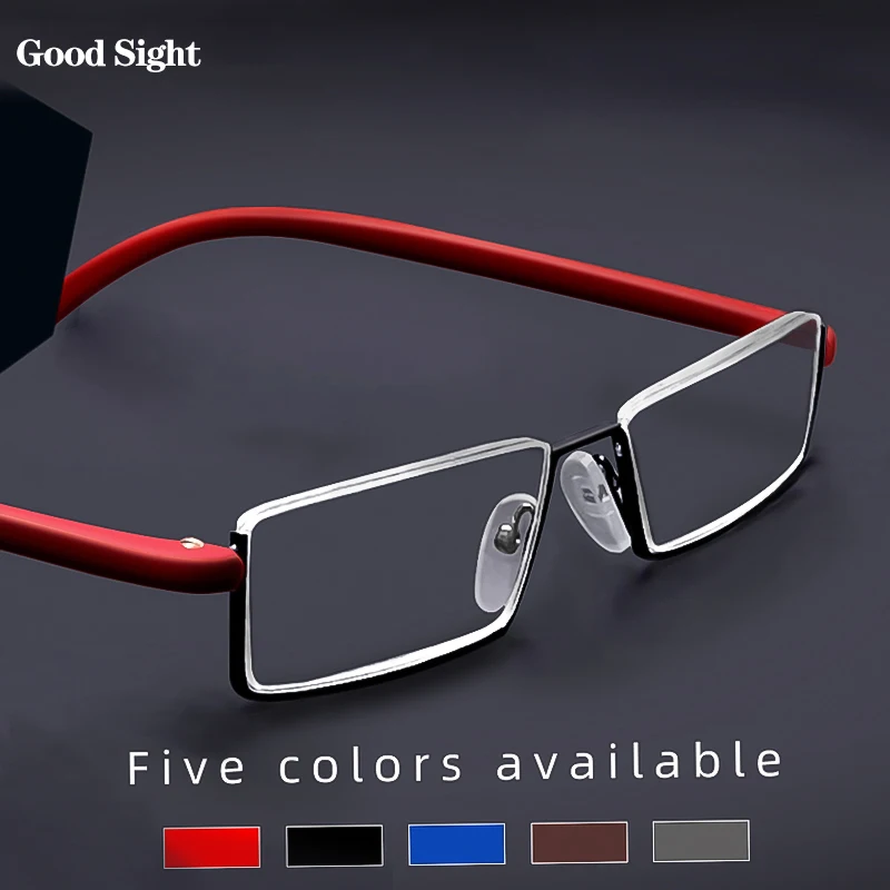 Sighttoo Tr90 Lesebrille Männer Metall Tragbare Vergrößerungs Presbyopie Brille Brillen Für Frauen Hälfte Mit Fall Anti Augen Überanstrengung Image