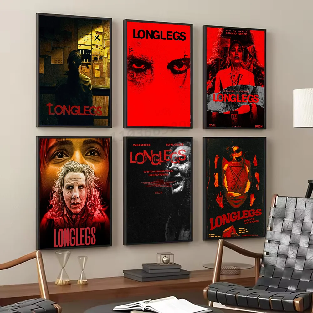 L-Longlegs Crime Horror Film Poster Poster Kunstdruck Bar Wohnzimmer Möbel Dekor Image