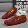 „2025 Frühjahrsneue Herren-Loafer zum Lässigen Fahren – bordeauxrote Slip-On-einfach zu rutschfeste Lazy-Schuhe, große Größen 46–49 zum Fahren“