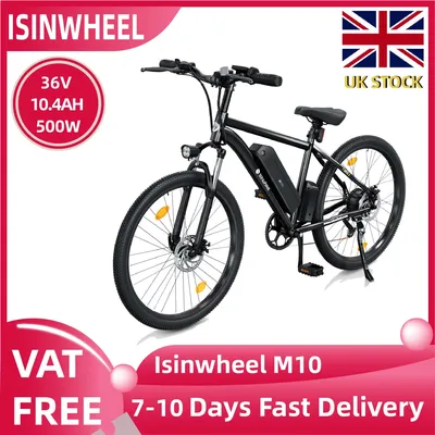 Isinwheel M10 adult E-bike 500W Road ebike 36V 10.4Ah battery, city ebike,electric bicycle