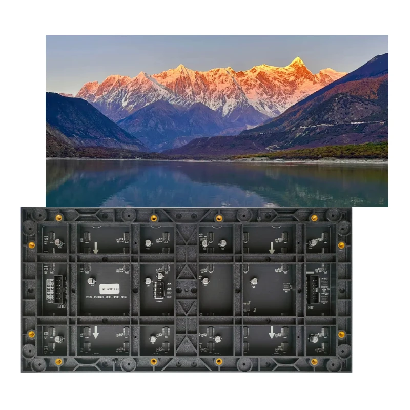 LED-Anzeige, 4K-Videowand-LED-Anzeigefeld und LED-Anzeige für den Innenbereich, P2,5-LED-Modul, Lagerbestand Image