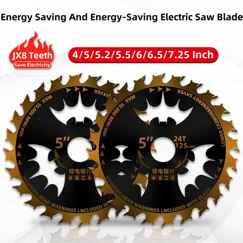 Lama per sega elettrica al litio per la lavorazione del legno da 5,5 pollici 140/165/132 sega circolare elettrica lama da taglio sega manuale lama per sega in lega