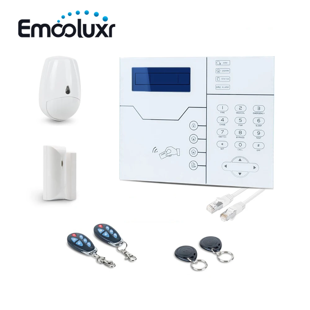 Sistema di allarme wireless con messa a fuoco 433 MHz 868 MHz ST-VGT Versione francese inglese TCP IP GSM con cavo Ethernet RJ45 Porta 100 dB
