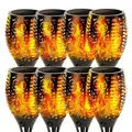 12/33/96LED s flamme solaire torche lumière scintillante étanche décoration de jardin extérieur pelouse chemin cour Patio lampadaire