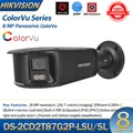 Telecamera IP HIKVISION 8MP panoramica DS-2CD2T87G2P-LSU/SL 4K Bullet di sicurezza doppia lente ColorVu Color Night altoparlante microfono incorporato