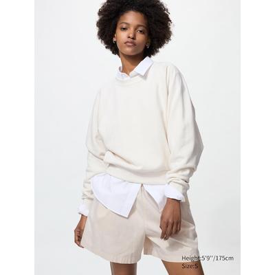Uniqlo - Cropped Sweatshirt - Off White - XL