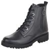 Schnürstiefelette REMONTE, Damen, Gr. 45, blau (dunkelblau), Leder, unifarben, klassisch, Schuhe, Blockabsatz, Stiefelette, Schnürboots, Flats im Used Look