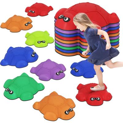 Balanciersteine für Kinder 9 Stück Rutschfeste Stapelsteine stapelbar Balance Steine Stepping Image