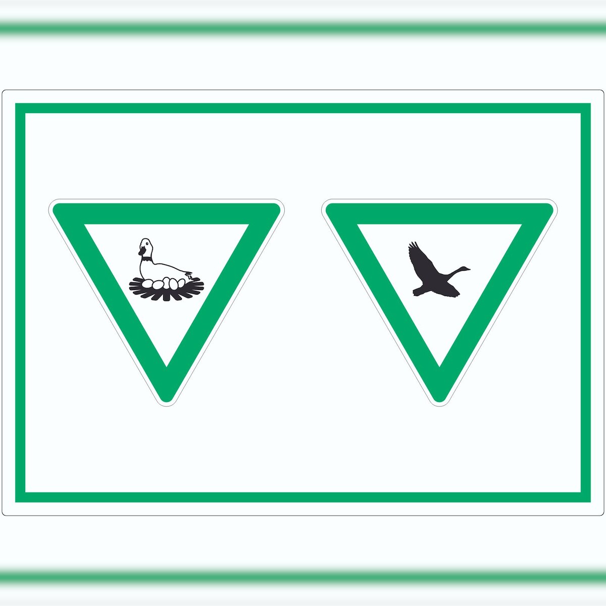 HB-Druck Brut- und Rastgebiet Symbol Aufkleber A6 (105x148mm) Image