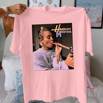 "TEMU Women's " " Graphic Tee - Casual Crew Neck, Short Sleeve, Lightweight, Top With Design, Casual Wear | Print | Lightweight Top" Image