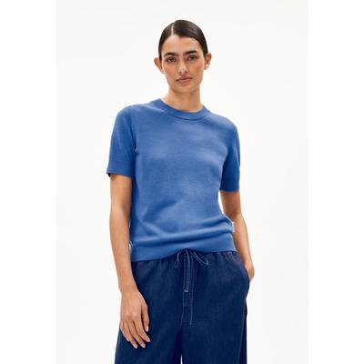 SILJIAAS - Frauen Fitted Stricktop - blau (Größe: L) Image