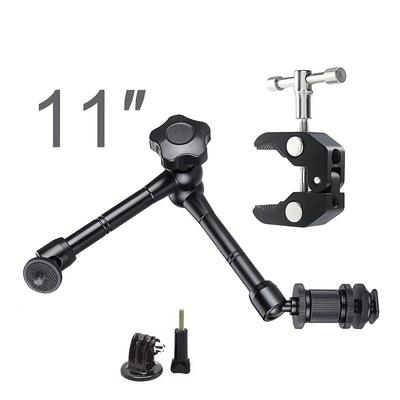 TEMU Car Action Camera Mount Bracket Fixation Car Mount Sports Camera Support For Hero 10 6 5 For Dji For 360 Image
