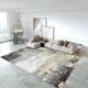 Low Pile Rugs 120cm x 180cm Super Soft Rugs for Bedroom Rug Thick Dense Pile Non Shed Fluffy Rug for Bedroom Area Rugs Kitchen Floor Mat Gray Black Cream Abstract Pattern