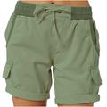 Per donna Shorts da corsa Shorts da escursionismo Estate Esterno Vestibilità regolare Asciugatura Rapida Pantaloncini Coulisse Elastico in vita Cáqui Escuro Nero Corsa Caccia Arrampicata S M L XL XXL