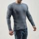 Per uomo Maglione Maglione a maglia A Coste Maglia Top Regolari Lavorato a maglia Semplice Girocollo Moda Essenziale Vacanza Abbigliamento quotidiano Abbigliamento Autunno Inverno Nero Bianco M L XL