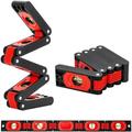 Strumento di misura multiangolo pieghevole, righello magnetico per la lavorazione del legno, misure verticali precise 45-90, compatto design salvaspazio